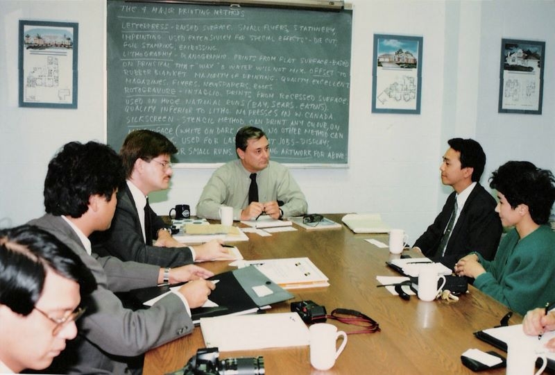 北米住宅について打ち合わせの様子