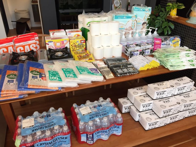 住宅展示場に備えている災害備蓄品