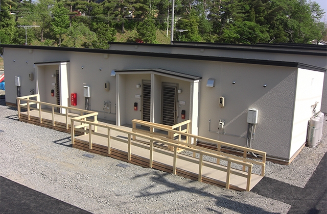 東日本大震災時に建設した応急仮設住宅