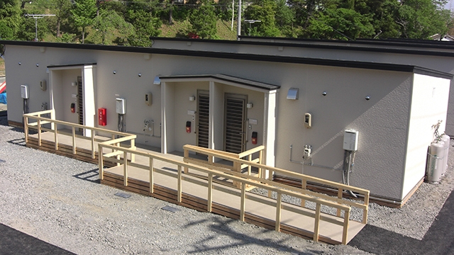 東日本大震災時に建設した応急仮設住宅